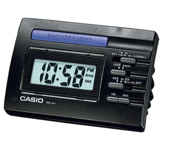 Casio Black Digital Desktop Alarm Clock