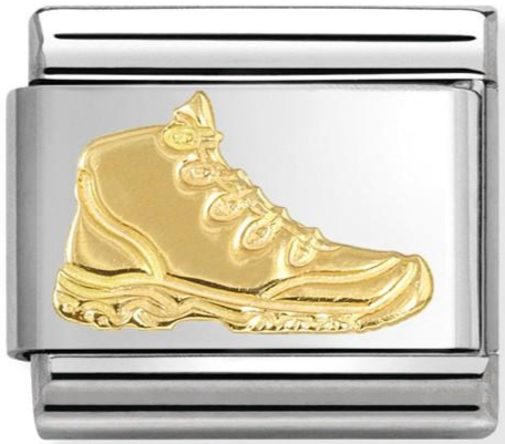 Sports - Hiking Shoe Gold Charm