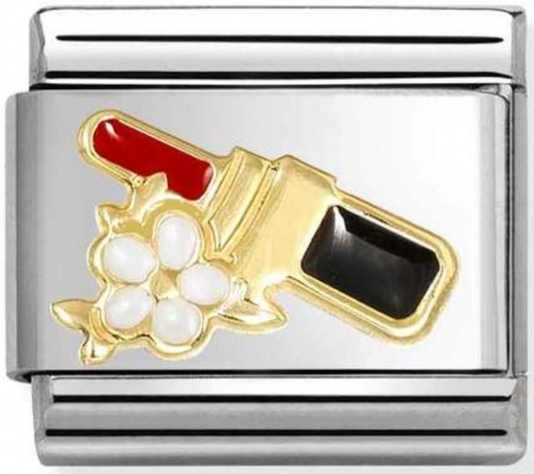 Symbols - Lipstick with Flower Gold Charm