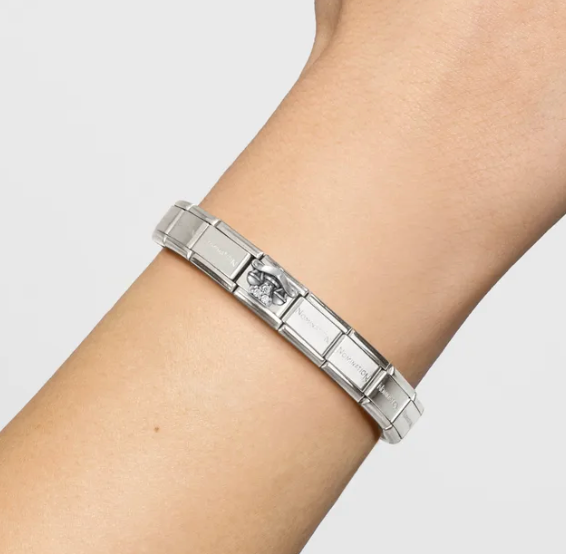 Zodiac - Libra with CZ Silver Charm