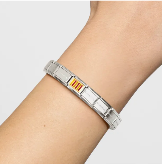 Europe Flag - Catalonia Gold Charm