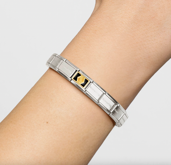 Symbols - Black Screw Gold Charm