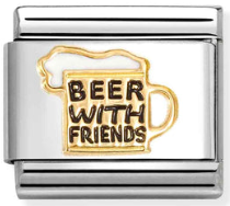Friends - Beer with Friends Gold Charm