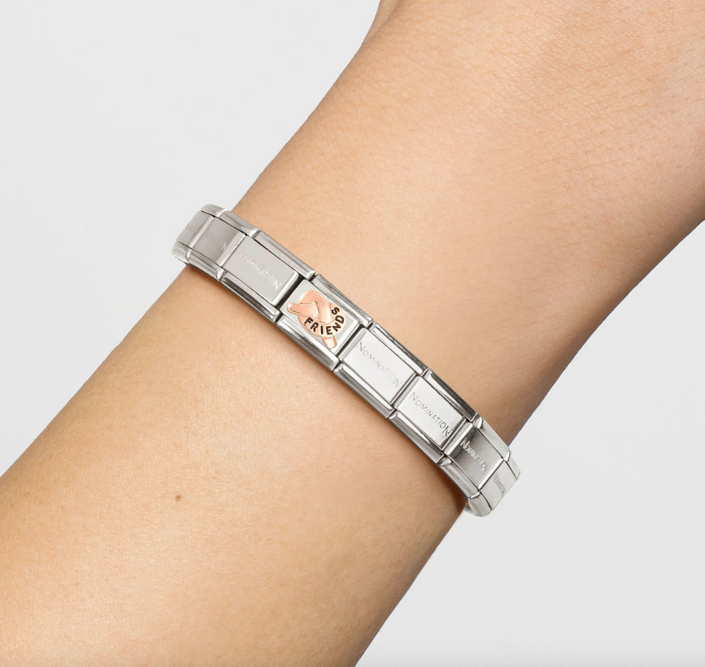 Friends - Friends Knot with Black Enamel Rosegold Charm