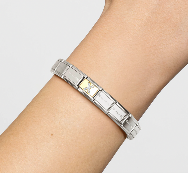 Glitter Gold - Letter X Charm