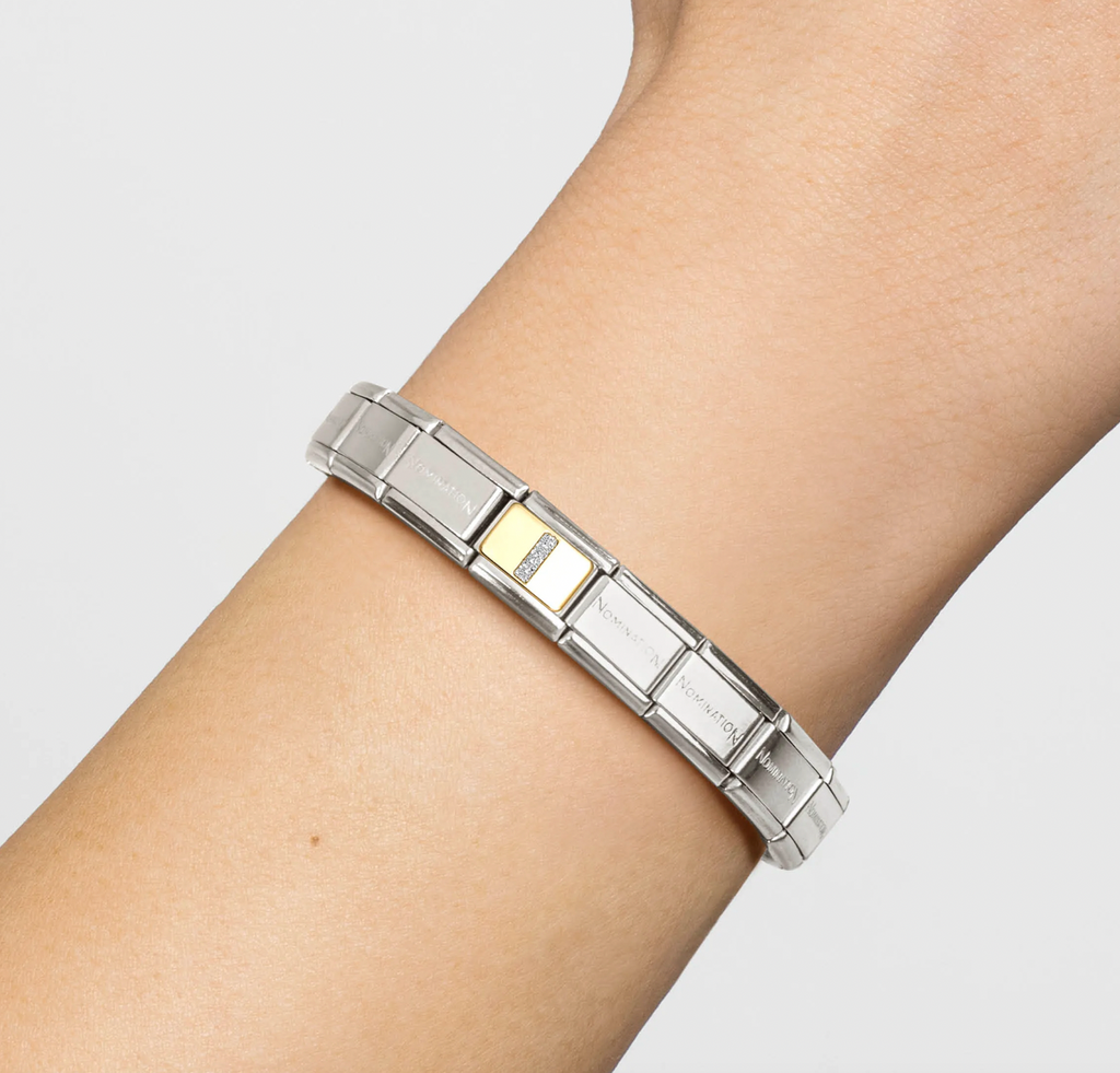 Glitter Gold - Letter I Charm