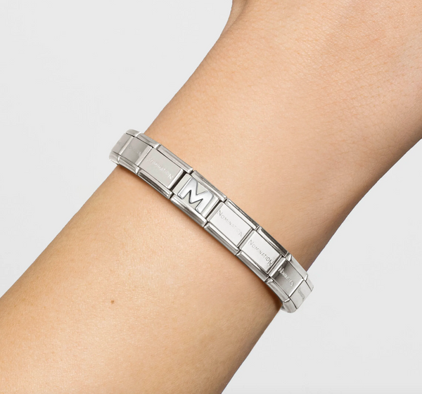 Silver - Letter M Charm