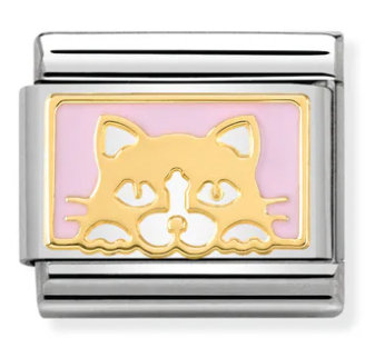 Animal - Standing Cat Gold Charm