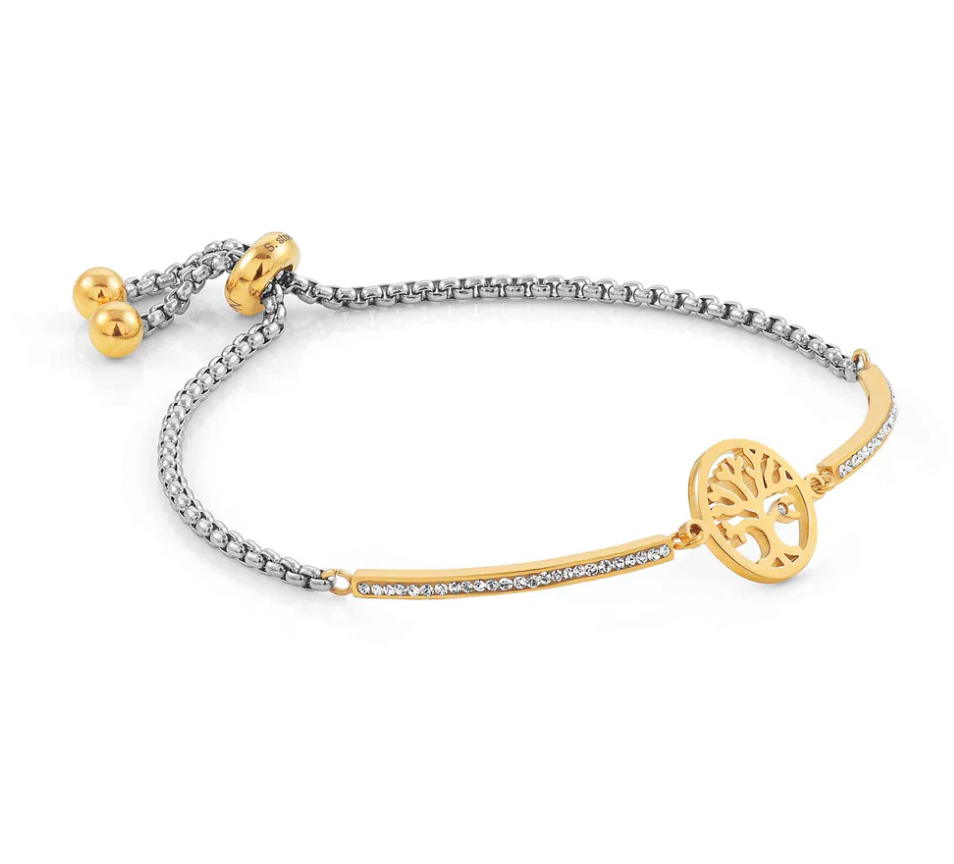 Milleluci Tree of Life Gold with CZ Bracelet
