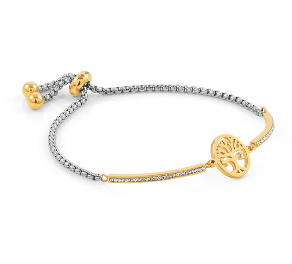 Milleluci Tree of Life Gold with CZ Bracelet