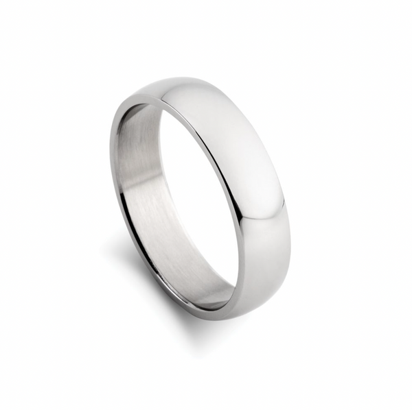 Men Rings - Blaze S/Steel Domed Shiny RIng