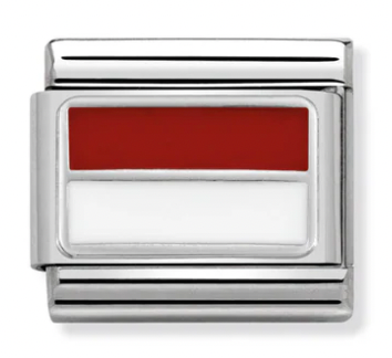 Europe Flag - Monaco/Indonesia Silver Charm
