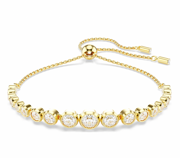 Imber Mixed Round Cuts Gold Tennis Bracelet