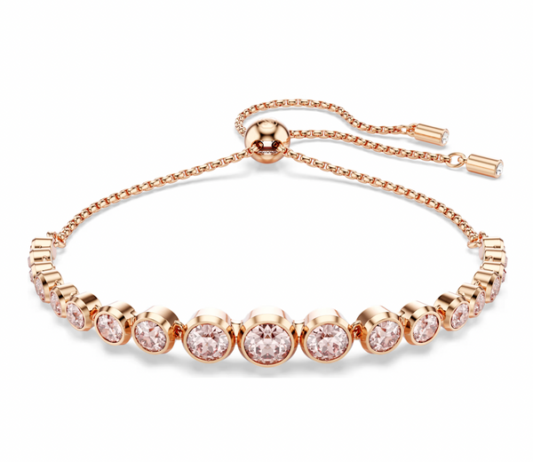 Imber Mixed Pink Round Cuts Rosegold Tennis Bracelet