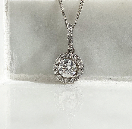 Khloe Round Diamond Pendant