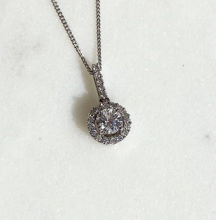 Khloe Round Diamond Pendant