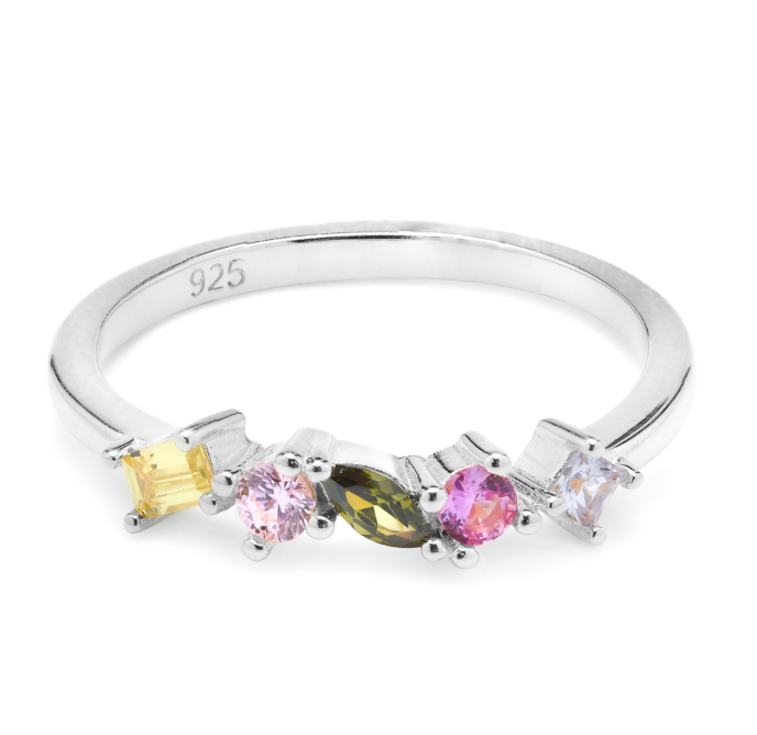 Ring - Multicoloured CZ