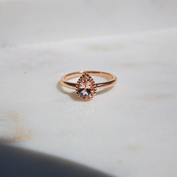 Fuji Morganite RoseGold Ring