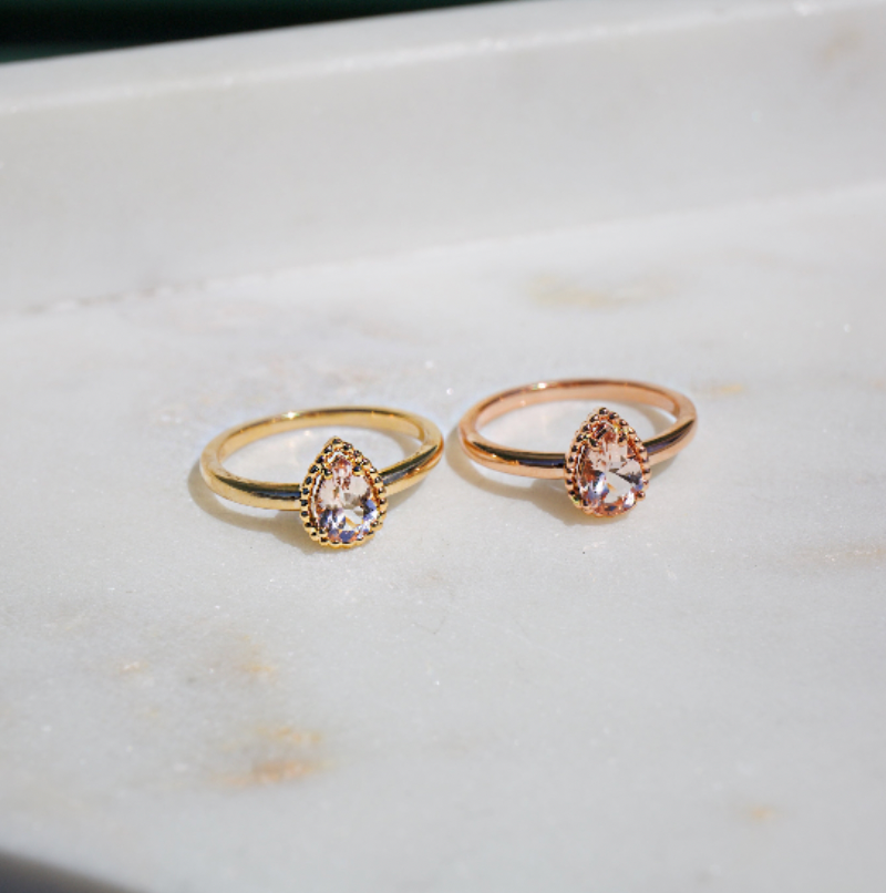 Fuji Morganite RoseGold Ring