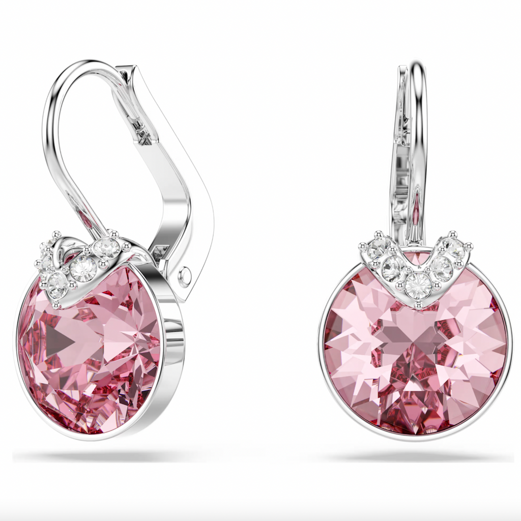 Bella Pink V Drop Earrings