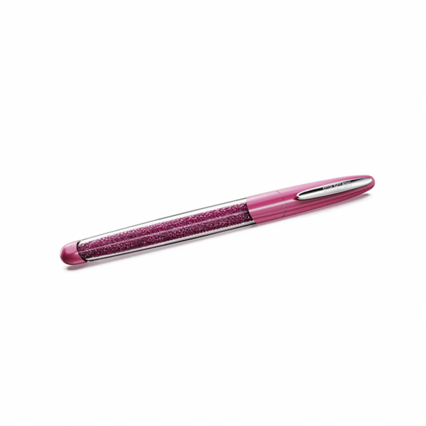 Crystalline Pink Chrome Rollerball Pen