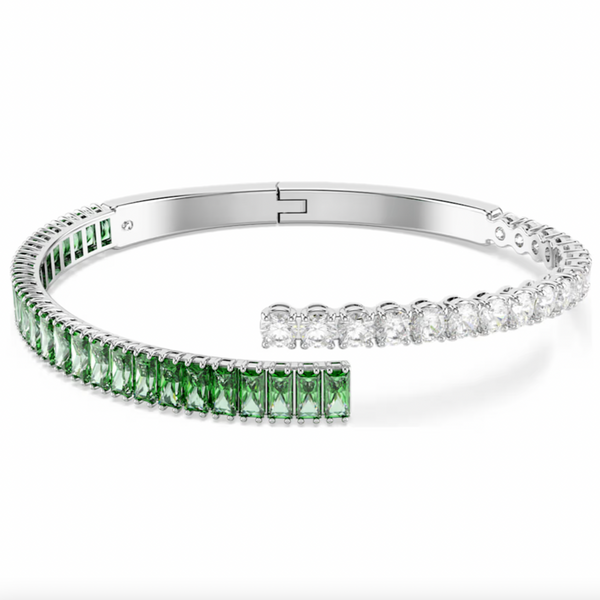 Matrix Mixed Cut Green Bangle