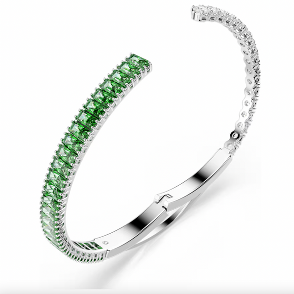 Matrix Mixed Cut Green Bangle