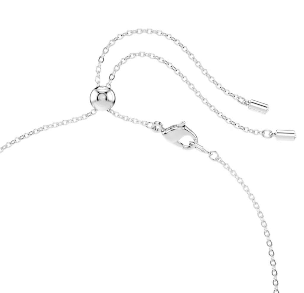 Constella: White Mixed Cut Silver Necklace