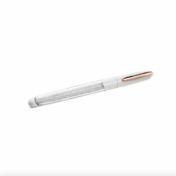 Crystalline White Chrome Rollerball Pen