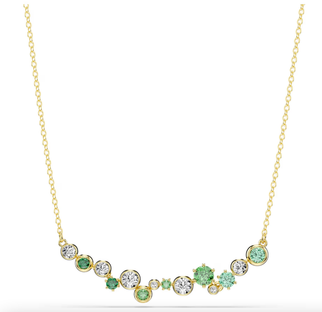 Constella Mixed Cut Green Necklace