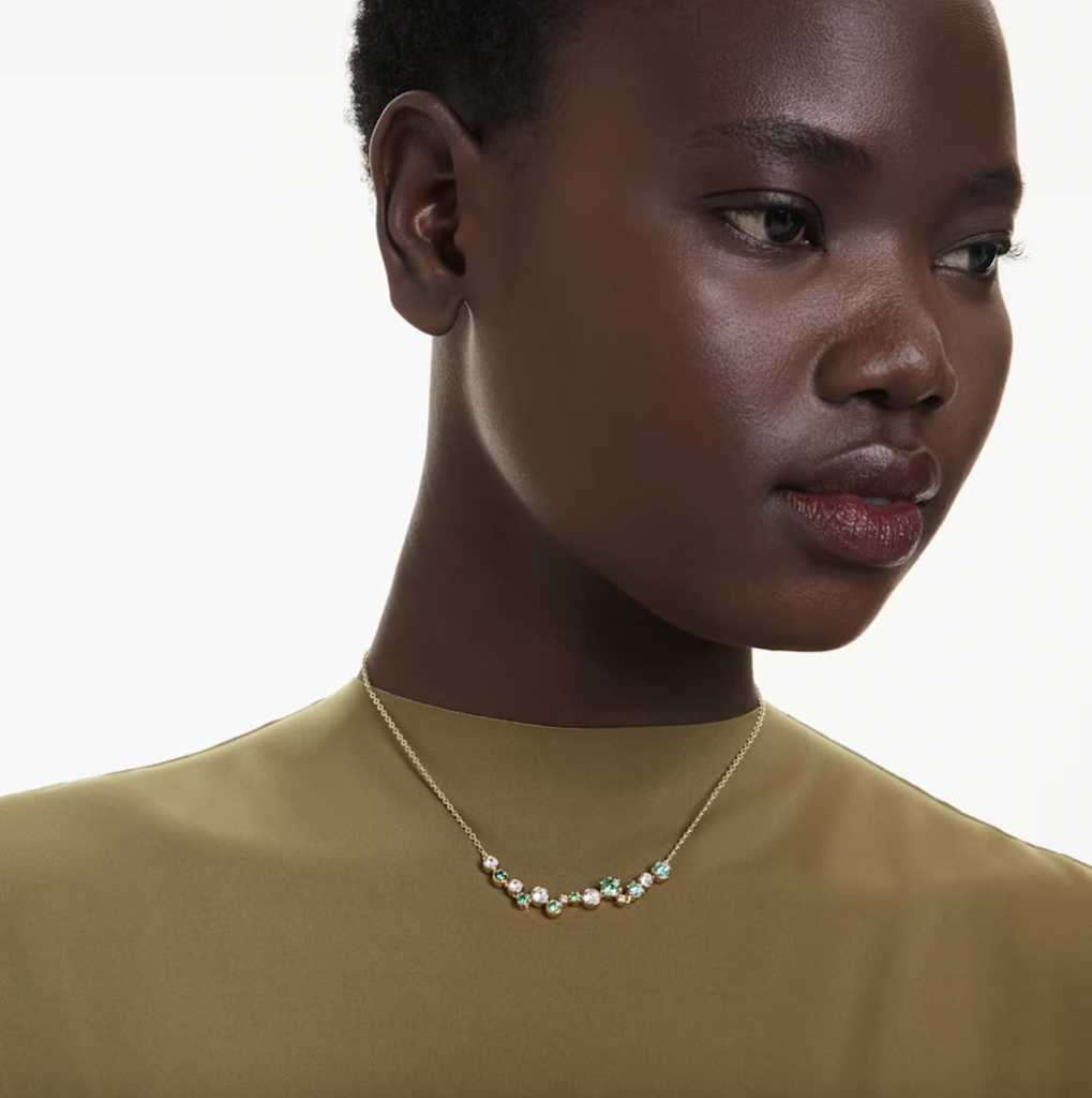 Constella Mixed Cut Green Necklace