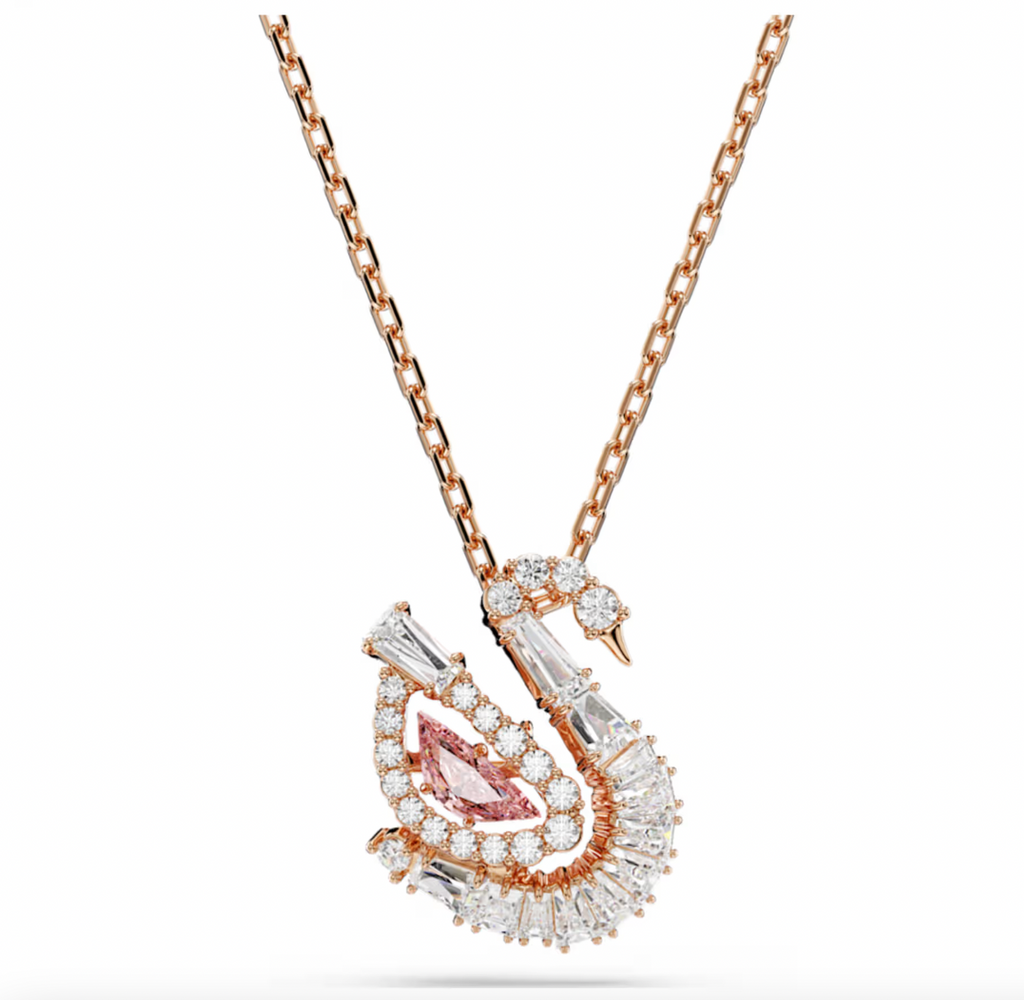 Swan Pink Mixed Cut Pendant
