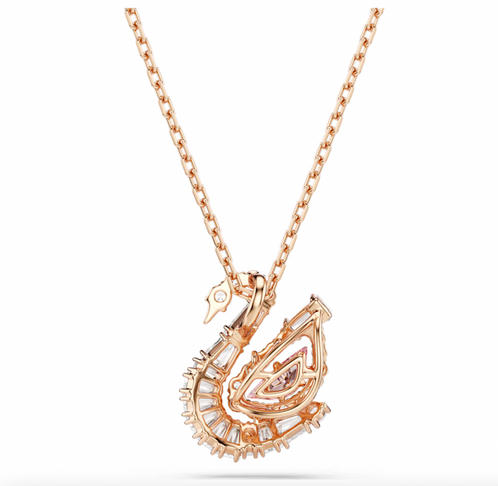 Swan Pink Mixed Cut Pendant