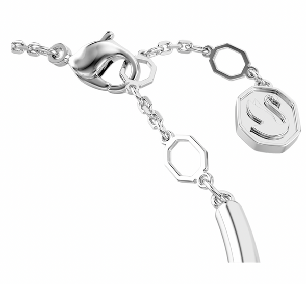 Dextera Round Cut Rhodium Bangle