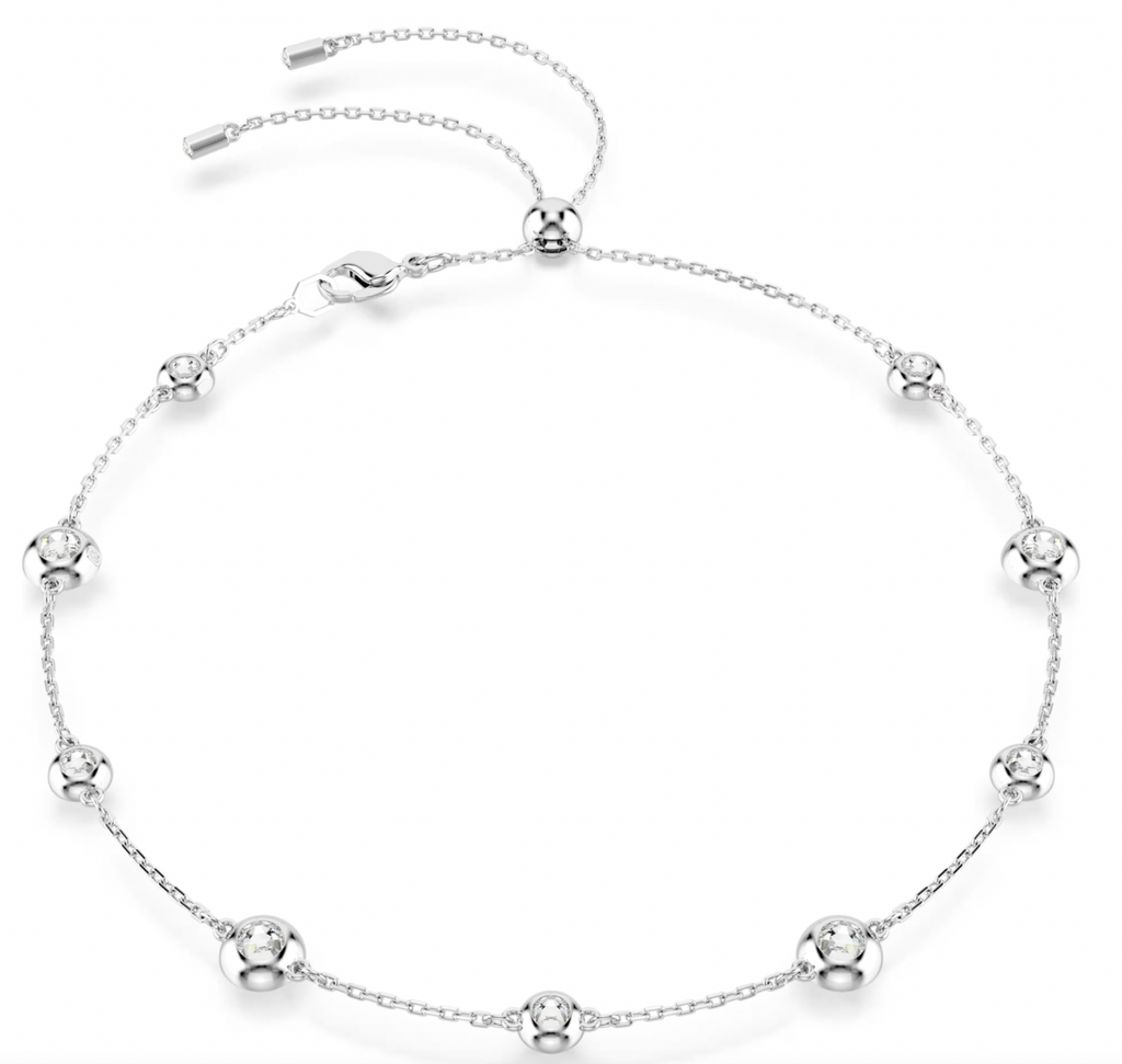 Una Angelic: Double Sided Motifs Round Cut Silver Necklace