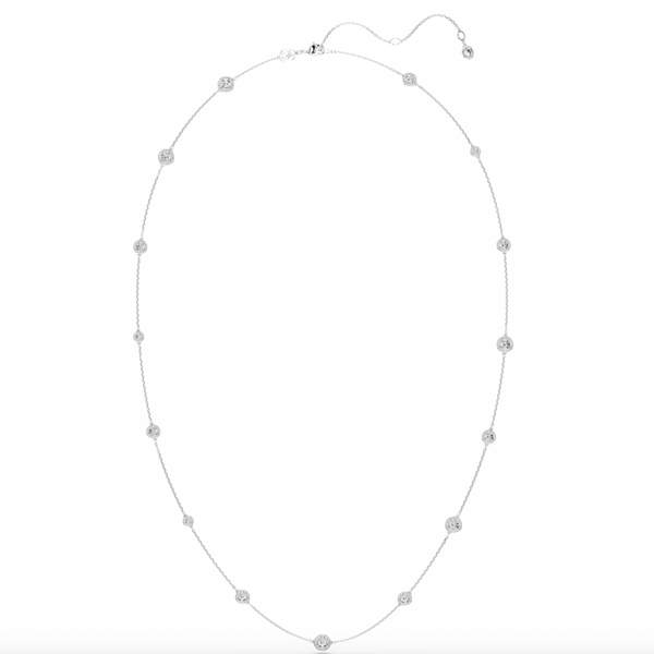 Una Angelic: White Round Cuts Silver Strandage