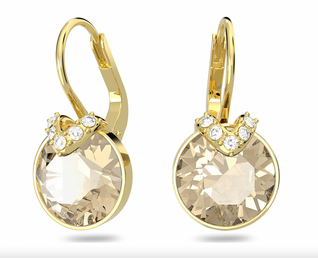 Bella Yellow V Drop Earrings