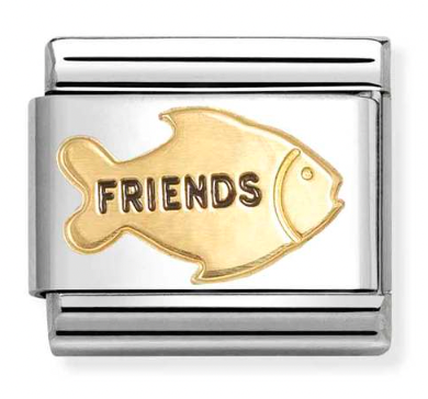 Animal - Fish Friends Gold Charm