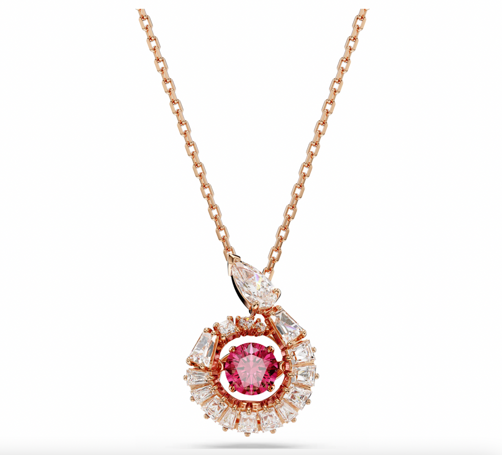 Snake Red Rosegold Necklace