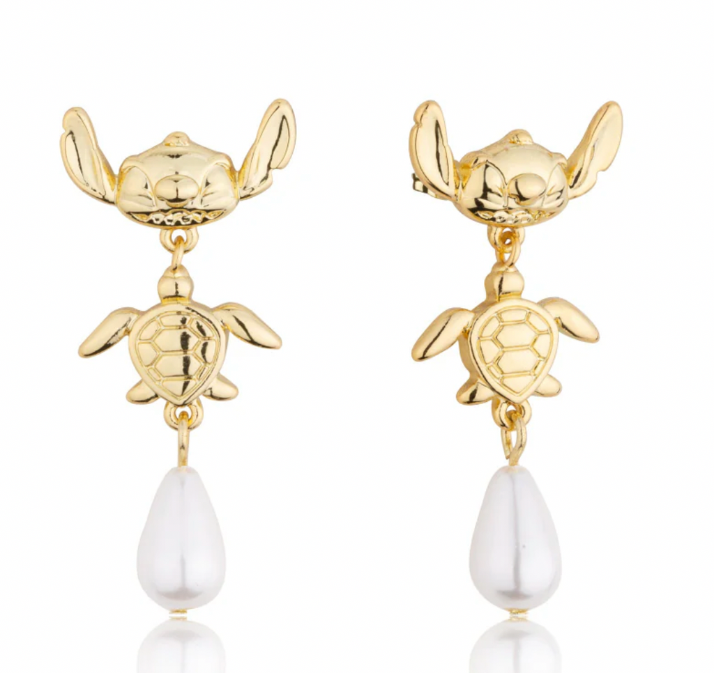 Disney - Stitch Pearl Drop Earrings - 2 colours