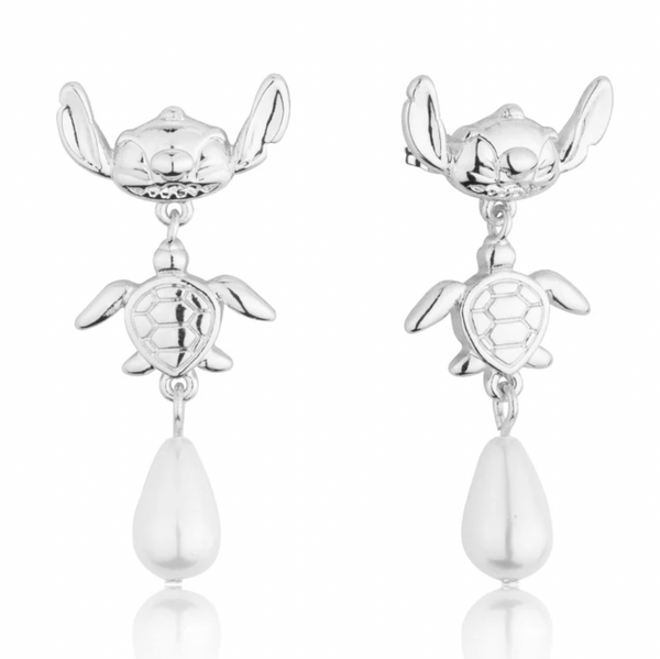 Disney - Stitch Pearl Drop Earrings - 2 colours
