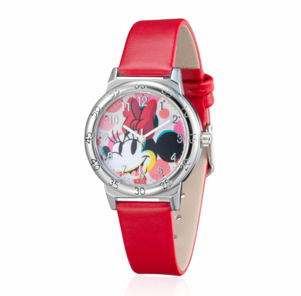 Minnie Mouse Red Time Teacher Watch
