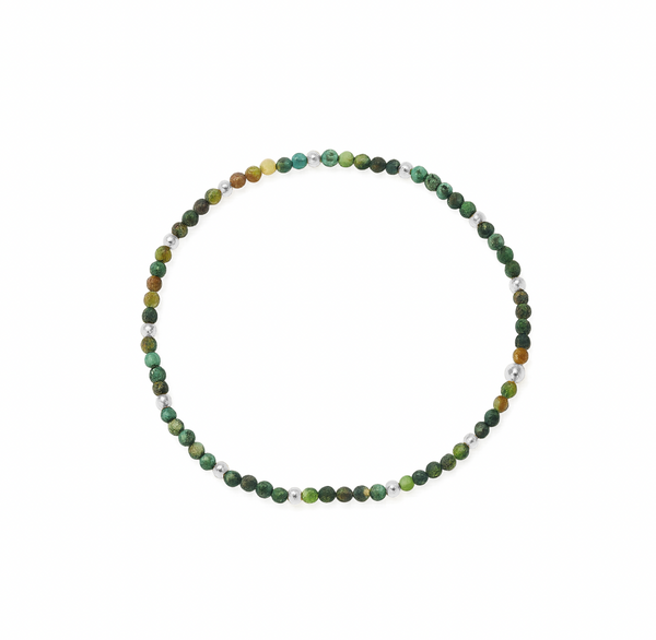 Elastic Bracelet - African Turquoise Beaded