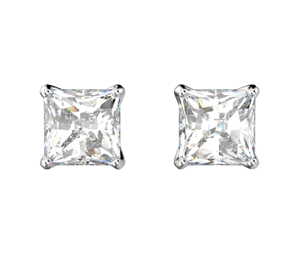 Stilla Princess Cut Stud Earrings
