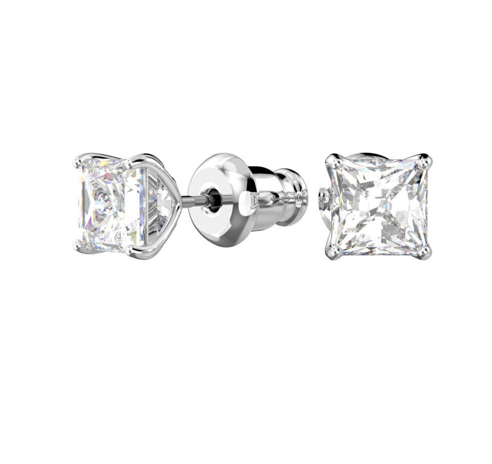 Stilla Princess Cut Stud Earrings