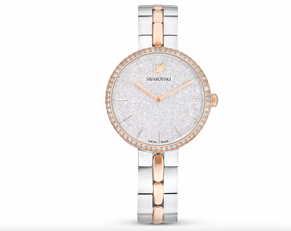 Cosmopolitan Watch Swiss Made, Metal bracelet, White, Mixed metal finish