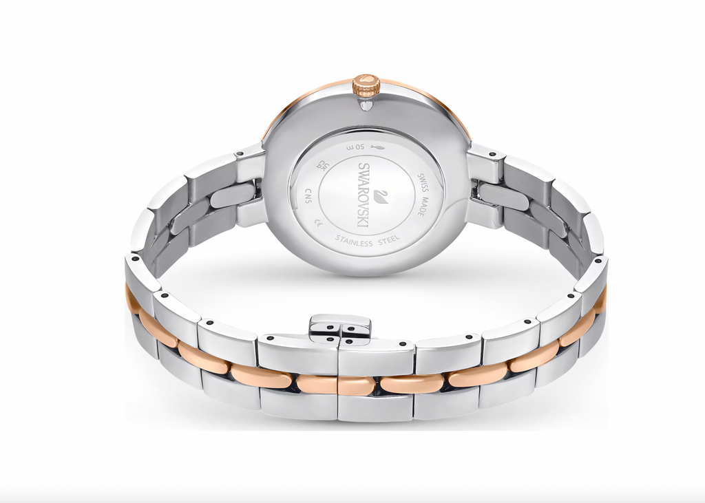 Cosmopolitan Watch Swiss Made, Metal bracelet, White, Mixed metal finish