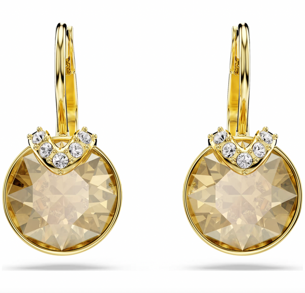 Bella Yellow V Drop Earrings