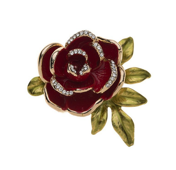Brooch - Red Rose