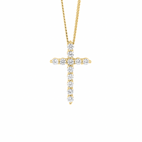 19mm Cross Slider with CZ Pendant - 3 colours